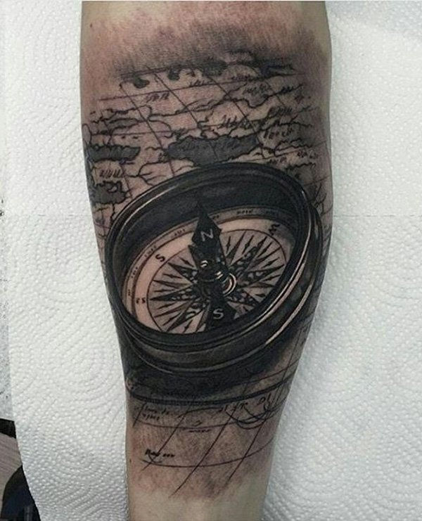 kompasas-tatuiruotė-61