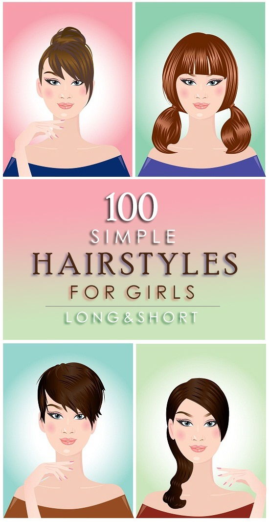 Simplu Hairstyles for Girls with Long and Short Hair
