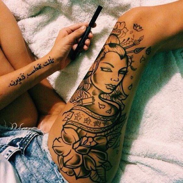 101 Sexiest Thigh Tattoos for Girls