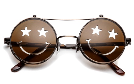 Funky Star Eyes Flip Up Sunglasses For Young ones