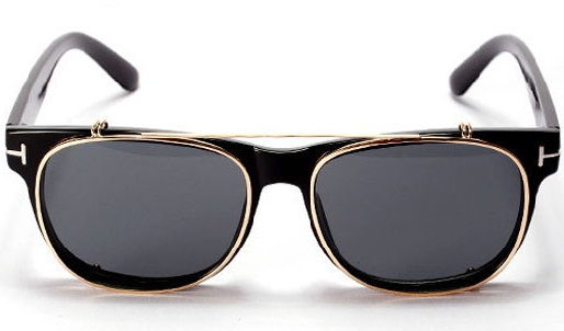 Vintage Reflective Mirrored Flip up Sunglasses