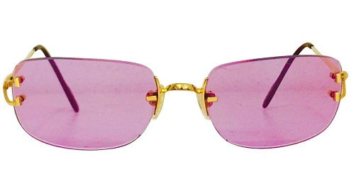 Rožinis Tinted Vintage Sunglasses