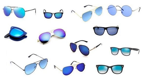 mėlynas Sunglasses