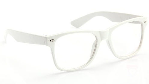 Unisex White Sunglasses