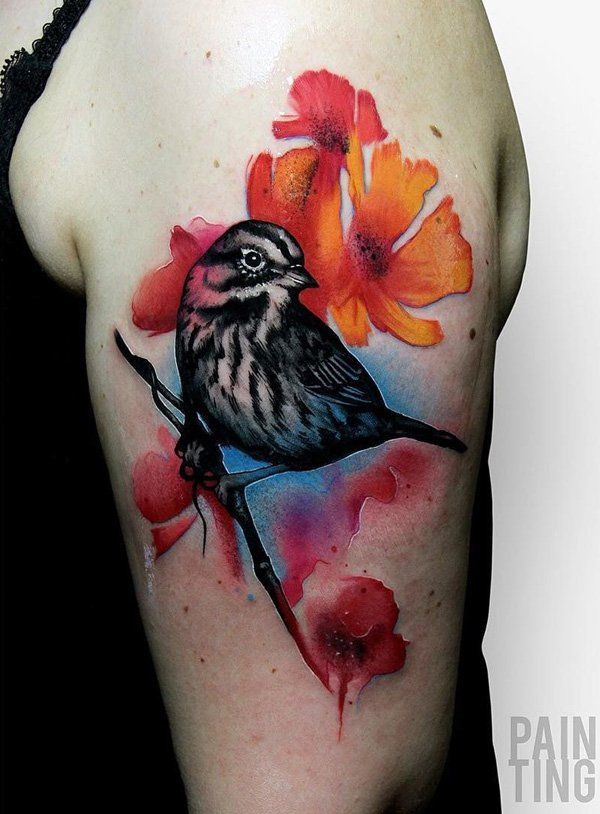 pasăre-și-floare-tatuaj-67