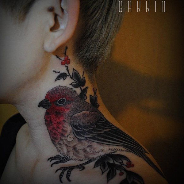 paukščių tatuiruotė-ant kaklo-65