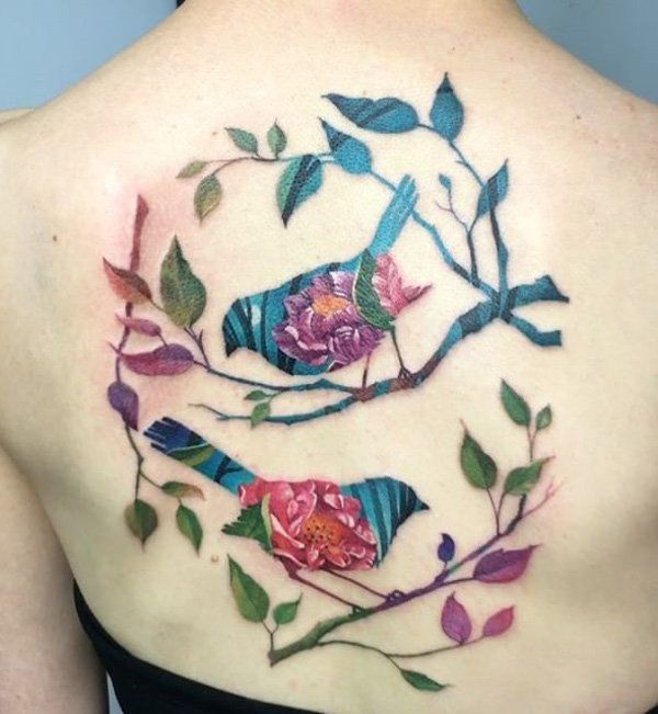 colorfal-branch-and-birds-tattoo-79