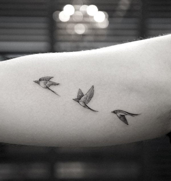 maži plaukioja paukščiai-tatuiruotė-mergaitei-95