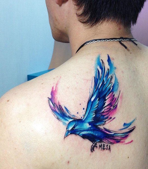 watercoloe-zboară-pasăre-tatuaj-84