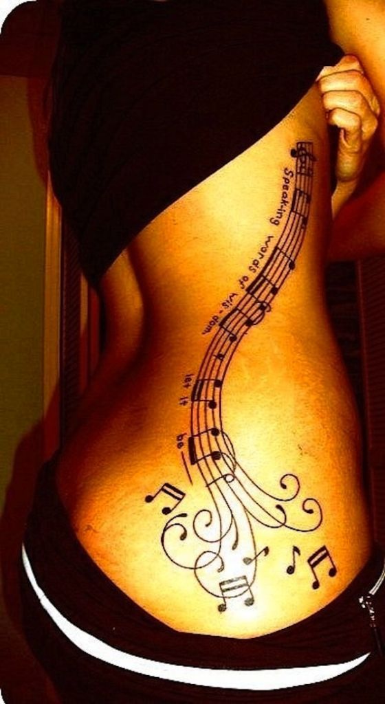 115 Music Notes Tattoos for the Music Lovers