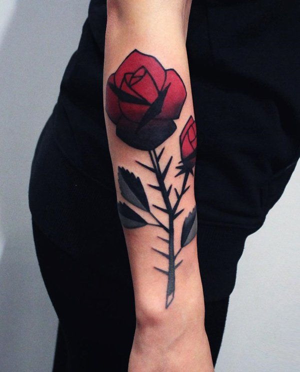 Egy-tüskés-rose-alkar-tattoo-69