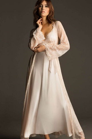 modern bridal night suit