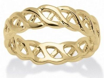 14 k Gold Braided Pattern Ring