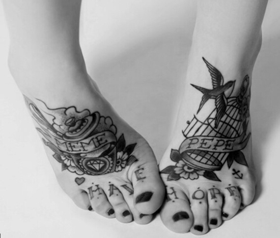 147 Foot Tattoo Designs to help you leave a steeper footprint