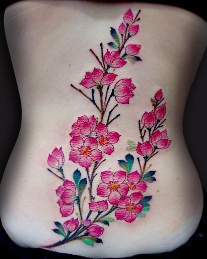 Cseresznye-virágzás-ág-tattoo