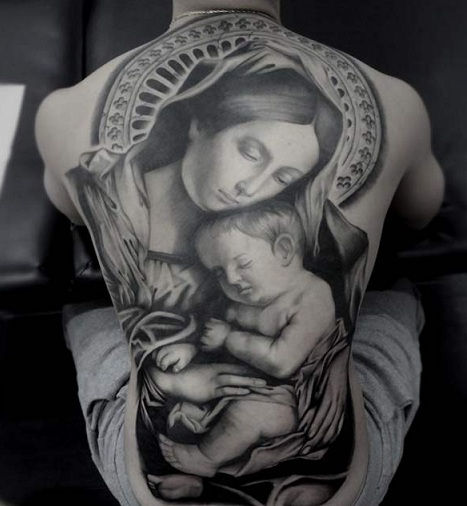 mary-držanje-baby-jesus-tatoo