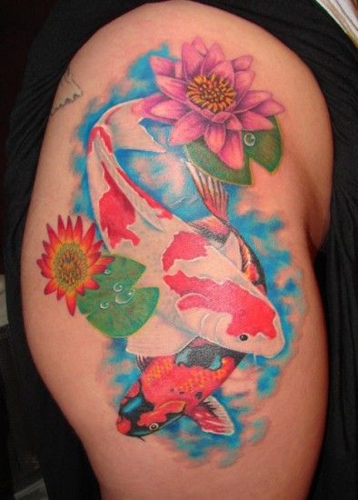 Koi fish tattoos 9