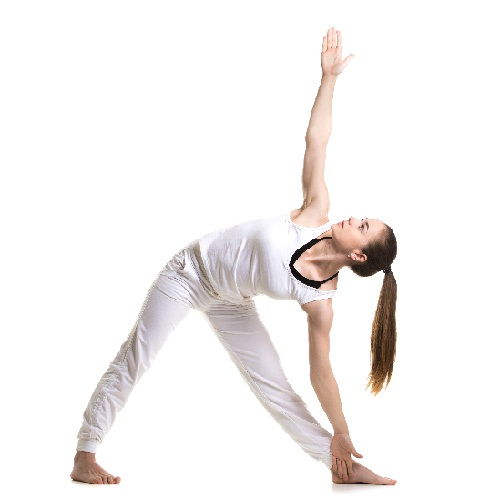 triunghi yoga pose