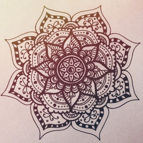 Mandala Flower Design Tattoo