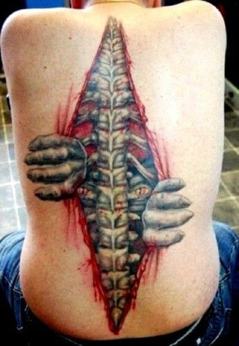 The spinal cord Tattoo