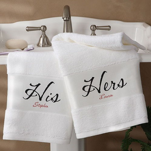 Jo & Her Name Couple Towel Set