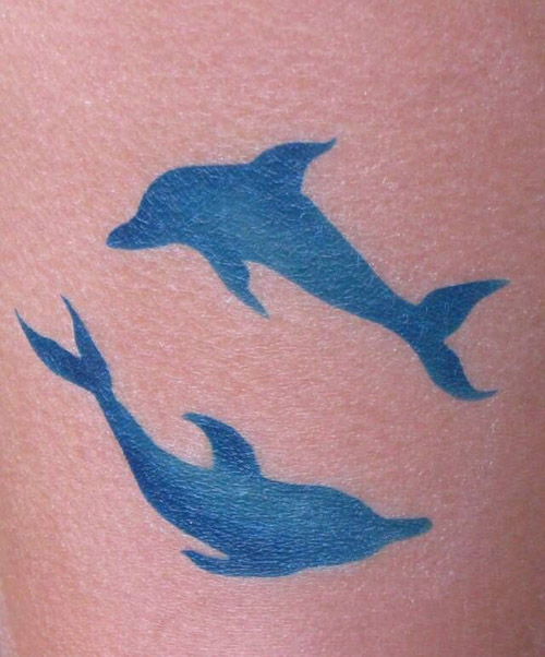 Egyszerű blue dolphins