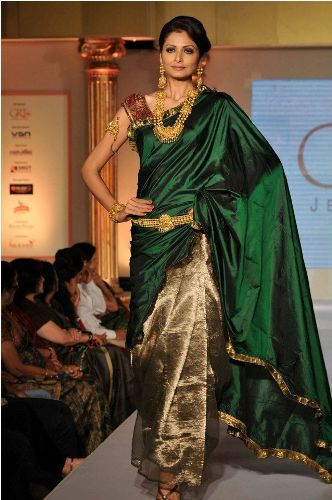 Verde Sarees-Designer Green Silk Saree 9