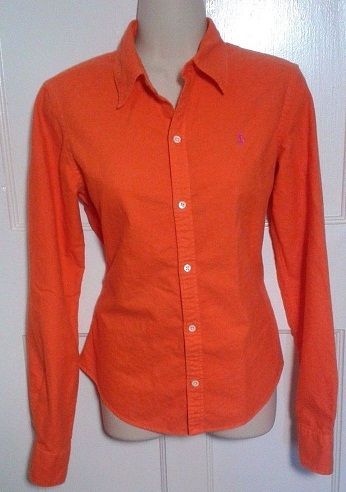 Oxford Cloth Orange Women´s Shirt