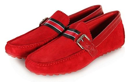 red stylish shoes