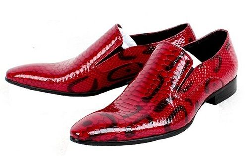 Bőr Red Dress Shoe for Men’s -2