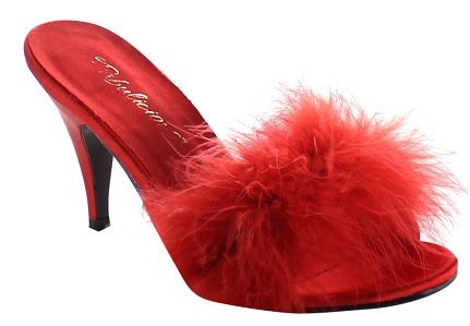 Klasszikus Mules Heels Red Shoes for Women’s