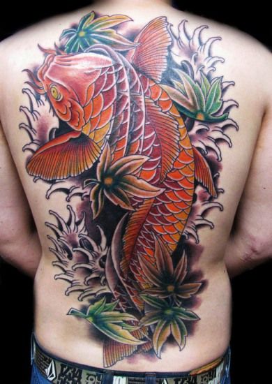 Chinese koi fish tattoo designs