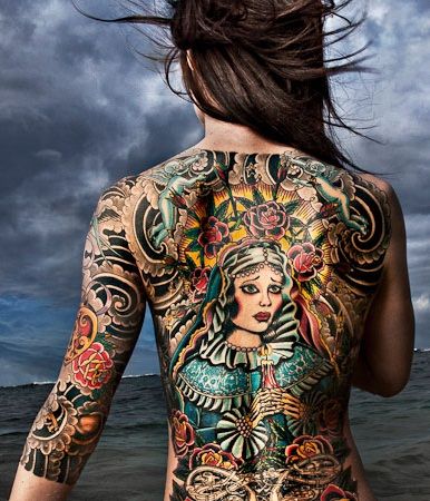 dvasinis-pilnas kūno-tatuiruočių dizainas10