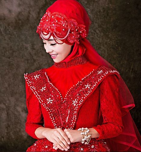 muszlim Bridal Veil Head Dress