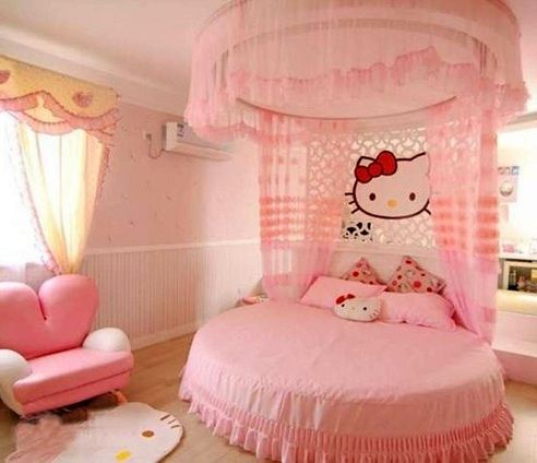 Kitty Theme Girl’s Bedroom