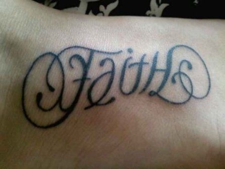  Word Faith tattoo