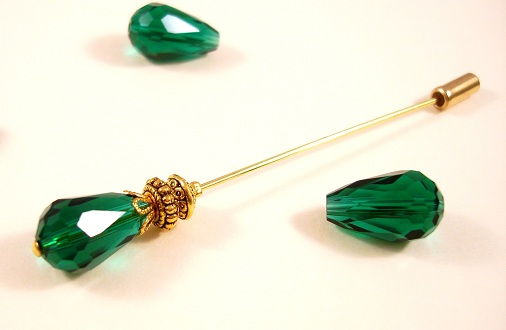 Green Medium Size Hijab Pin