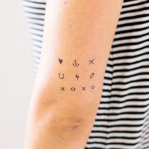 Išsibarsčiusios Minimalist Tattoo Design - Minimalist Tattoos