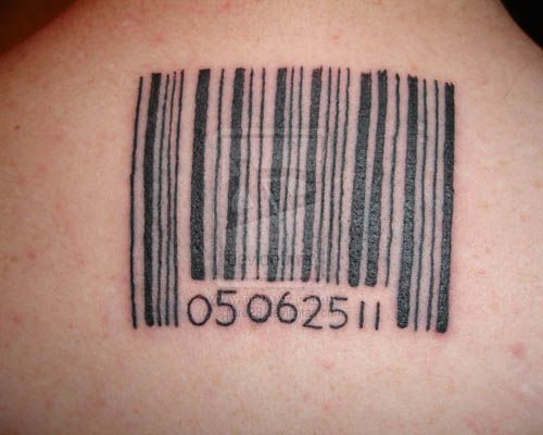 ISBN Barcode Tattoos