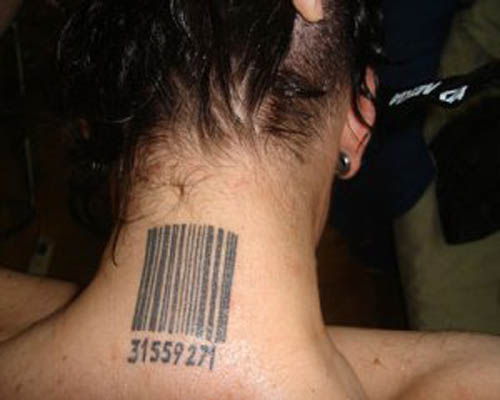 Zip code Barcode Tattoos