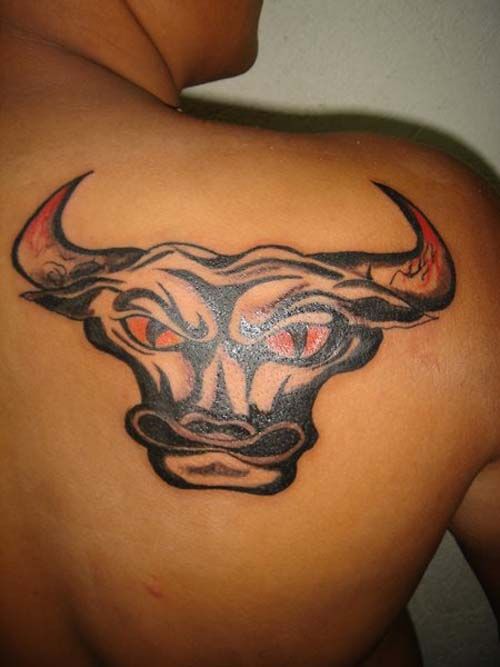 Bull Head Tattoo Design