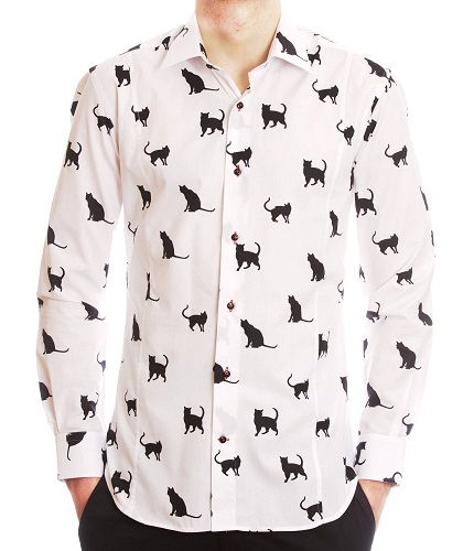 Pet Print Linen Shirt