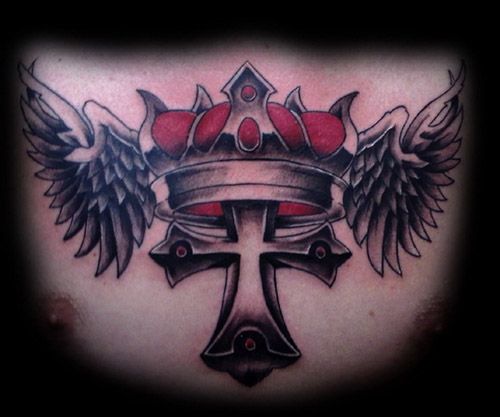 Crown with a cross