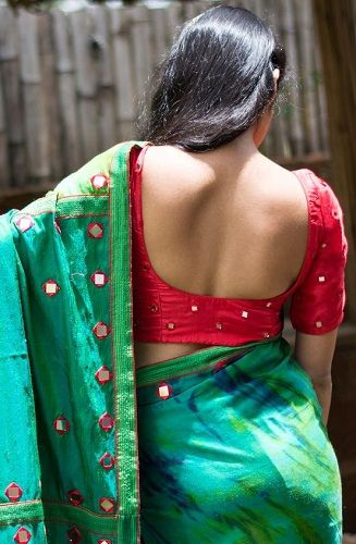 Designer blouse designs for silk sarees