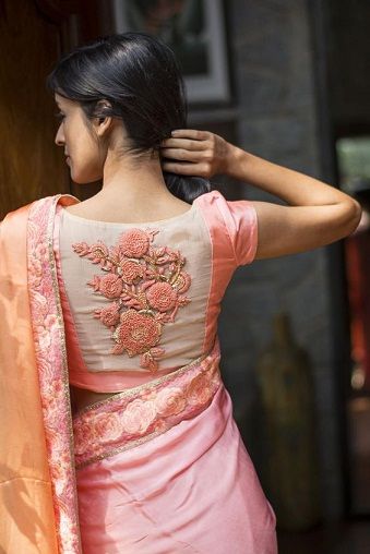 Designer blouse designs for silk sarees11