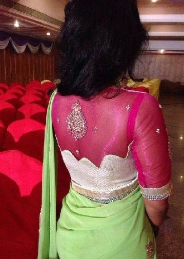 Designer blouse designs for silk sarees2