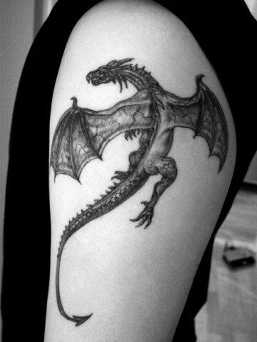 Driežas dragon tattoo