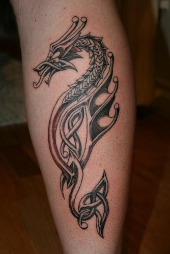 Keltų kalba dragon tattoo