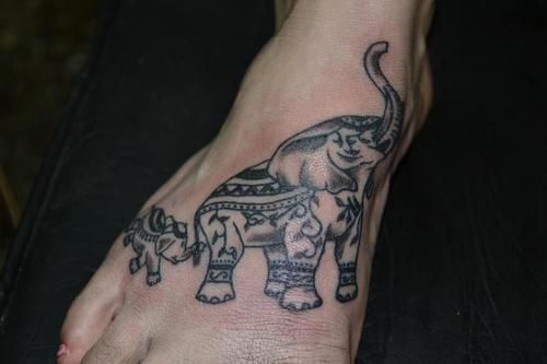 Elefánt Tattoo 8