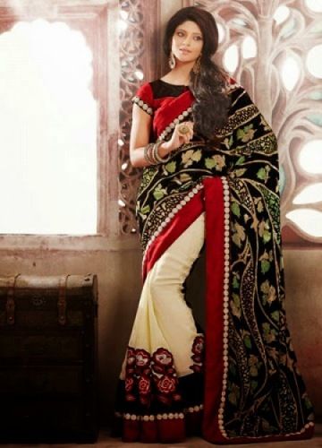 Embroidery Sarees-Trendy Embroidery Saree 12